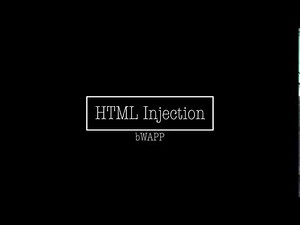 bWAPP | HTML Injection - Reflected GET | All Security Levels