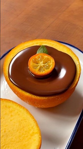 Orange Chocolate Ice Cream Cups