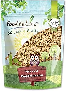 Food to Live - Clover Seeds for Sprouting, 1 Pound Pure, Vegan, Kosher, Bulk. Edible Seeds. Rich in Vitamin C. High Germitation Rate. Grow Sprouts, and Microgreens.