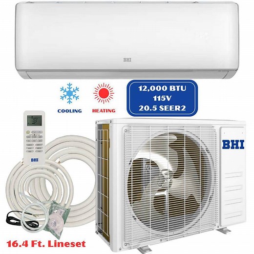 Reviews for BHI 12,000 BTU 20.5 SEER2 Ductless Mini Split Air Conditioner with Heat Pump 115-Volt | Pg 1 - The Home Depot