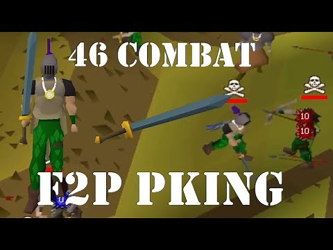 46 Combat Rune 2h Pking - OSRS F2P Pking