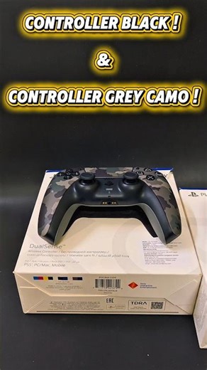 Midnight Black & Grey Camo PS5 Controller REVEAL! #unboxing