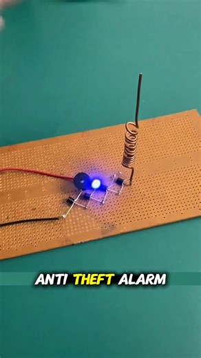 DIY Motion-Triggered Sound & Light Alarm Circuit