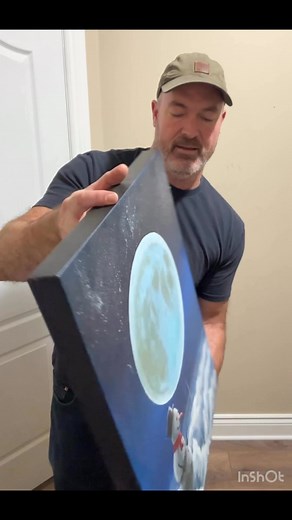 One of my own favorite snowman paintings #paintingideas #snowman #paintingreveal #paintingoftheday #canadianartist | John Kenward