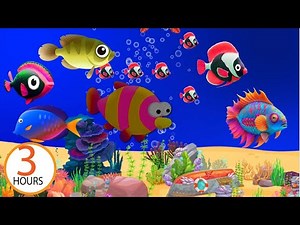 3 Hours Bedtime Lullabies and Peaceful Fish Animation 🐟 Lullaby Song for Babies to Go to Sleep