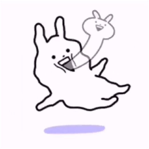 Funny bunny collapse screaming meme V2