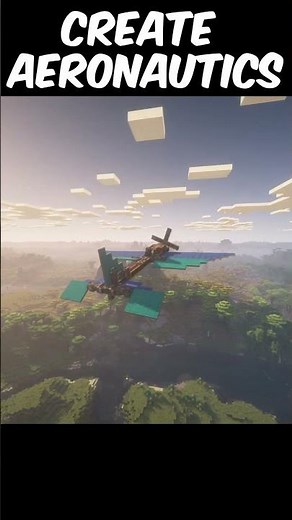 Create Aeronautics Plane - Bad Piggies #minecraft #create aeronautics #createmod