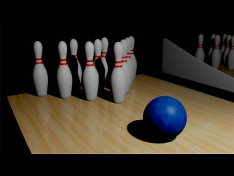 just a normal bowling alley screen