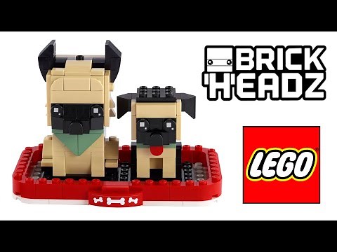 Lego BrickHeadz 40440 German Shepherd Speed Build Review