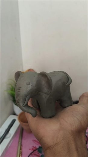 clay elephant, #craft #miniatureart #classicminiature #clay #flavorfulminiatures