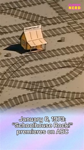 53 years ago TODAY, multiplication tables suddenly came with a groove when “Schoolhouse Rock!” premiered on ABC in 1973! Dropped between Saturday morning cartoons as three-minute jams, the series went on to teach a whole generation grammar, history, math, and civics through earworms like “Conjunction Junction” and “I’m Just a Bill.” Those little cartoons turned weekend cereal time into sing-along study hall and ended up living on way past the ABC run in classroom TVs and DVDs. #nostalgia #tvhist