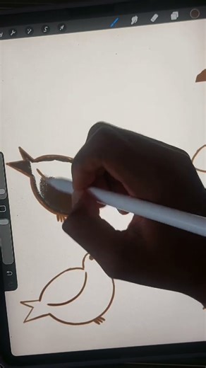 Four calling birds #12daysofchristmas #procreate