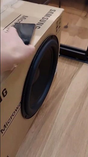 Cardboard box subwoofer