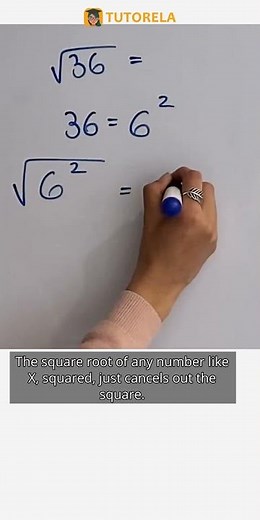 Solving Square Roots: Step-by-Step Guide to √36 #Math #PowersAndRoots-Basic #SquareRoots
