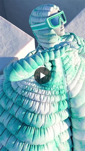 Winter silhouettes 🩵🩷 created in CLO 3D CLO Virtual Fashion and Blender | Olivia ten Hoevel