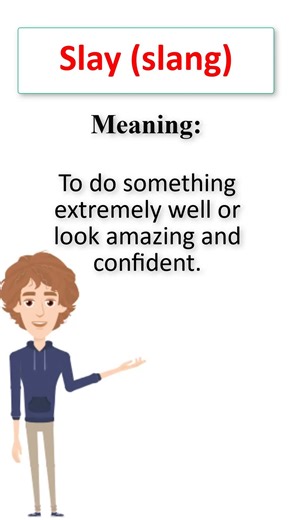Slay (Slang) - meaning explained with example #GenZSlang #ViralShorts