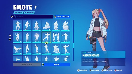 Dancing Mashed Potato Emote in Fortnite