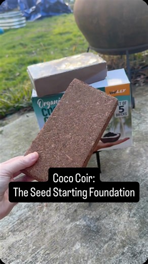 Slightly Knowledgeable Gardener | Coco coir is one of my favorite foundations for seed starting mixes because it’s lightweight, sterile, and holds moisture without getting... | Instagram