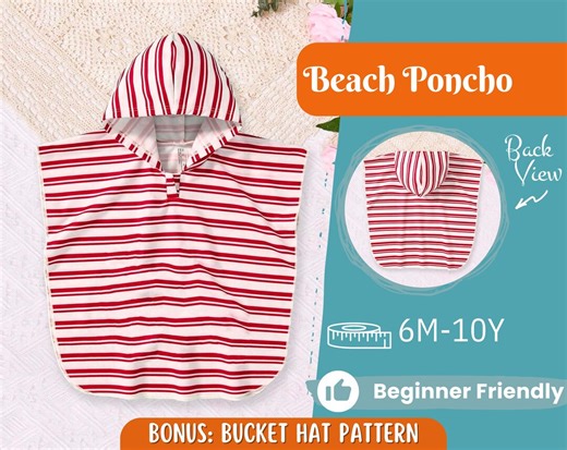 Poncho Sewing Pattern for Kids, Children's Poncho Pattern, Kids Pattern, Easy PDF Pattern, Beginner Sewing Pattern, Sewing Pattern Toddlers - Etsy