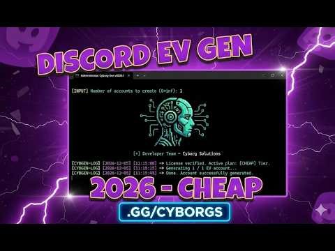 Discord Ev Gen 2026 | #discord #tools #coding