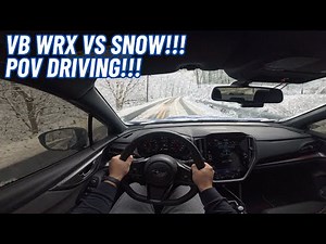 2023 WRX First Drive In The Snow!!! - 4K POV Driving