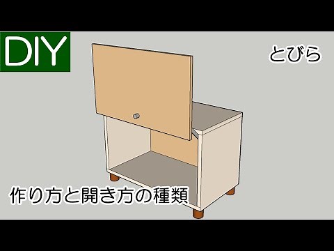[DIY] How to make a door and different ways to open it - Life Navi Channel.