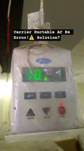 Carrier AC H4 Error Mystery! ❄️⚠️ Part 1: The Investigation #shorts #acrepair #hvachacks #accircuits
