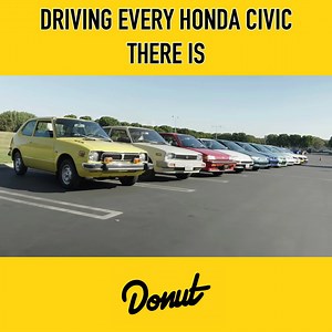 31K views · 644 reactions | Test driving the not so big 7th generation Honda Civic, as well as the impressive 8th and popular 9th generation to see how they compare. | Donut Media | Facebook