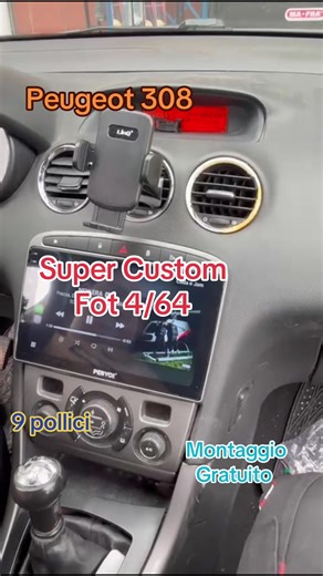 Installazione Android CarPlay 9 Pollici per Peugeot 308