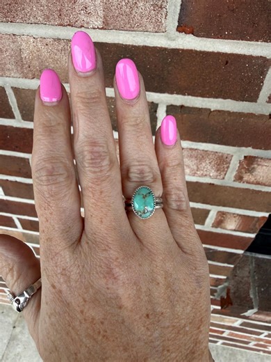 Turquoise Sterling Silver Ring - Etsy