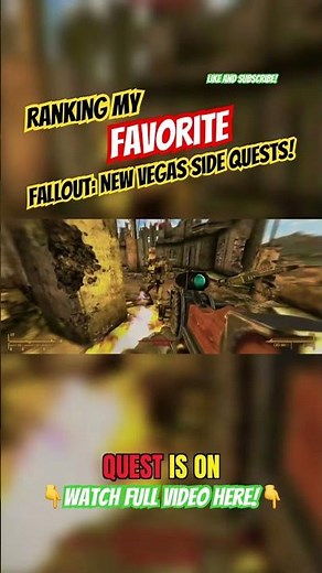 Ranking my favorite Fallout New Vegas Side Quests part 1