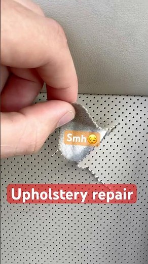 Permatex seat Repair, #rip #lowmiles #pain #seatrepair #upholstery