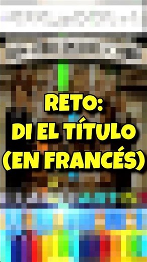 🔔 Te reto a escribir el título en francés sin buscarlo... 🎶