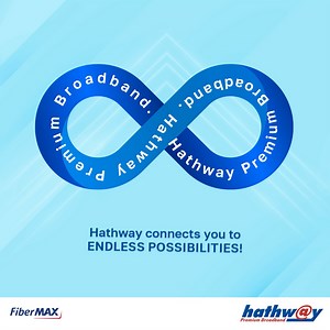 59 comments | Surf the limitless wave of possibilities with Hathway Broadband's unlimited data experience. Check our plans from the link in bio. #HathwayBroadband #HathwayPremiumBroadband #InternetConnection #BroadbandServices #FastInternet #InternetSecurity #Internet #FiberMax #WifiConnection #FiberInternet #LimitlessPossibilities #UnlimitedData | Hathway Broadband | Facebook
