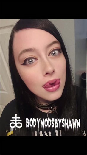 Healed tongue pics sent by client. Love it when clients send me updated pics! Tagging me in pics is cool too! Its so difficult to get clients to send good,healed pics. Tattoo artists & piercers can relate im sure! 😆 #bodymodsbyshawn #tonguesplit #tonguesplitting #tonguebifurcation #bodymods @modifiedby_malibu