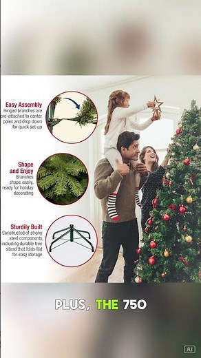 Realistic Pre-Lit Christmas Tree – Looks Like the Real Thing