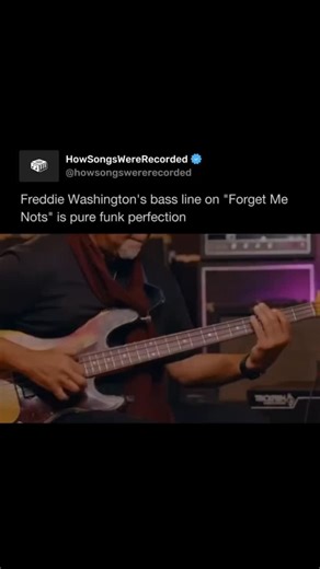 HowSongsWereRecorded | When Freddie Washington played the bass line on “Forget Me Nots,” he created a funk classic. That smooth groove, paired with Patrice... | Instagram
