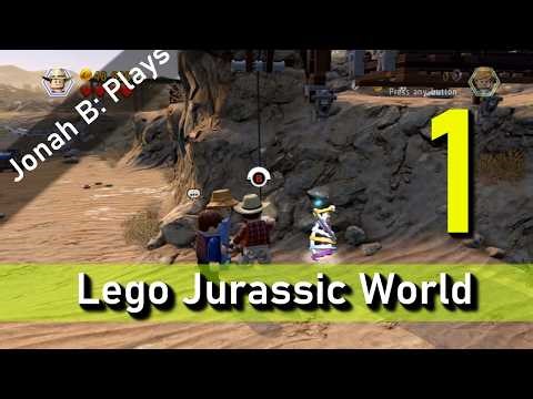 Lego Jurassic World - Prologue Mission 100% Gameplay Walkthrough Part 1