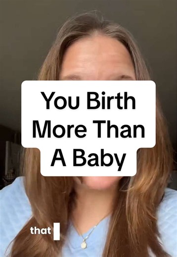 No one ever talks about how you give birth to more than just a baby #pregnant