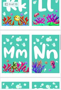 Ocean Alphabet, Under the Sea Classroom Decor, Printable Letters Wall Art, Ocean Classroom Theme, Bulletin Board Alphabet, School Alphabet - Etsy