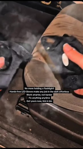 No more holding a flashlight! Hands-free LED Gloves make any job in the dark effortless Work smarter, not harder Fix anything anytime Get yours now, link in bio! #fyp #work #led #tiktokmademebuylt #goviral