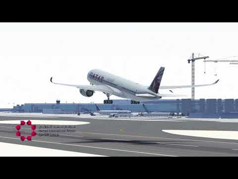 Qatar Airbus A350 Takeoff | Hamad International Airport (OTHH) - Infinite Flight
