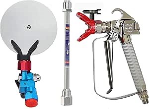 DUSICHIN Airless Paint Spray Gun High Pressure 3600 PSI 517 TIP Swivel Joint with 10 inches Extension Spray Guide Accessory for Titan Graco Airless Paint Sprayer DUS-138