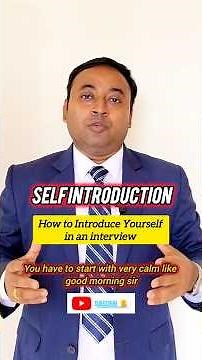 How To Introduce Yourself In An Interview (THE RIGHT WAY)#selfintroduction #interview #intro #hotel