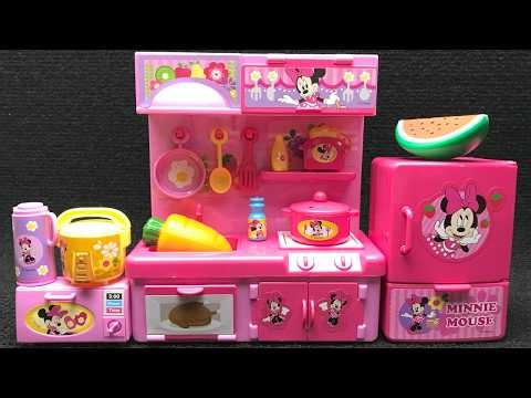Disney Minnie Mouse Mini Kitchen Set Satisfying with Unboxing Compilation Toys ASMR #987