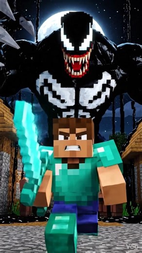 Minecraft Vs Venom 👽#minecraft #minecraftanimation #minecraftgameplay