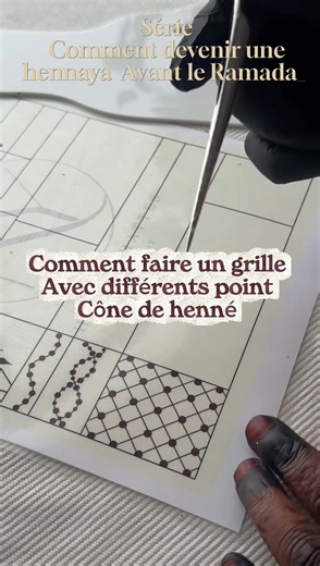 Comment faire une grille ou un quadrillage avec des points de pression avec un cône de henné pour une débutante c’est parti les filles, c’est un exercice que vous devez absolument maîtriser pourquoi parce qu’il est très demandé à la parole de l’Aïd et même pendant les mariages. Bien entendu que ce sont des bonnes techniques pour vous aider, mais ça ne sera jamais mieux qu’en en présentiel ou en formation en ligne avec moi. Donc si toi aussi tu veux arrêter devant la team des débutants et plutôt 