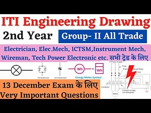 ITI 2nd Year Engineering Drawing Paper 2021, ITI Engineering Drawing 2nd Year Exam Paper 2021