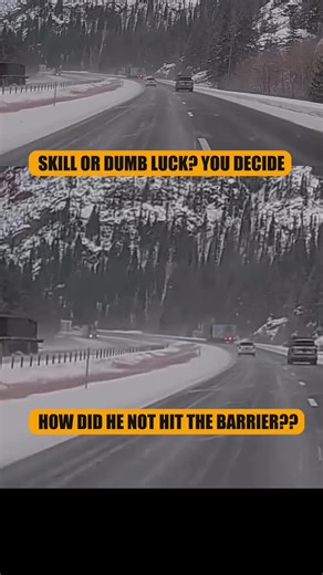 TruckingTalent | CDL Drivers platform on Instagram: "I-70 in Colorado takes no prisoners, but this Amazon driver somehow escaped the jaws of defeat. 🏔️❄️⁠ ⁠ Watch as the trailer tries to pass the cab on this icy curve. He ends up deep in the grass, fully jackknifed, kicking up a massive snow cloud. By all laws of physics, that truck should have kissed the barrier or rolled over. Instead? He wrestles it back onto the pavement, straightens out, and—the best part—politely uses his blinker to pull 