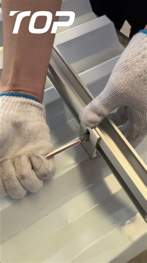 Solar Panel L‑Foot Full Installation Procedure.#SolarFactory#SolarSupplier